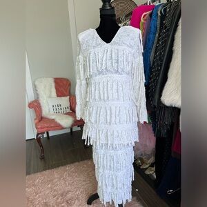 Vintage Fringe Skirt Set